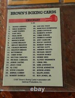 1997 BROWN'S BOXING SET COMPLETE with MAYWEATHER PSA 9 MINT SUPER INVESTMENT OPP