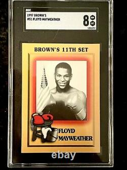 1997 Brown's Boxing #51 FLOYD MAYWEATHER Jr. Rookie Card RC SGC & Signed Trunks