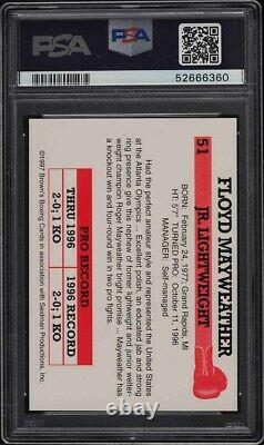 1997 Brown's Boxing Floyd Mayweather Jr. ROOKIE RC #51 PSA 9 MINT