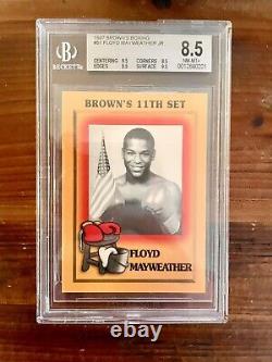 1997 Browns Boxing Floyd Mayweather Jr Rookie Card RC #51 AND ENTIRE SET 8.5