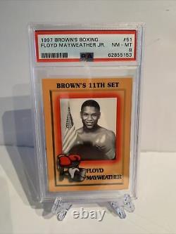 1997 Floyd Mayweather Jr. Browns Rookie Card Psa 8