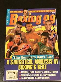 1999 Floyd Mayweather, Oscar De La Hoya Dual Signed Boxing Program JSA Early Sig