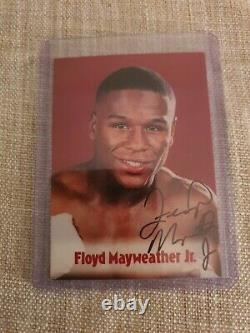 2001 Brown's Boxing Floyd Mayweather #63 ROOKIE FULL AUTO Vintage Signature
