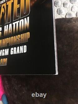 2007 FLOYD MAYWEATHER JR vs RICKY HATTON WORLD TITLE PROGRAMME PROGRAM MGM GRAND