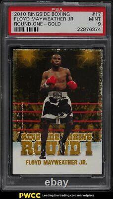 2010 Ringside Boxing Round One Gold Floyd Mayweather Jr. #17 PSA 9 MINT