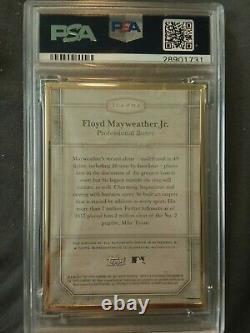 2017 Floyd Mayweather Transcendent Psa 10 04/15 Framed Auto-arms Raised Silver