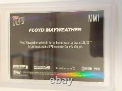 2017 TOPPS NOW BOXING #MM1 FLOYD MAYWEATHER vs CONOR McGREGOR PSA 10 GEM MINT