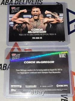 2017 Topps Now MM1 MM2 MM3 MM4 MM5 MMB1 Floyd Mayweather Conor McGregor set /301