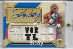 2017 Topps Triple Threads Floyd Mayweather Auto Relic Sapphire 1/3 SP