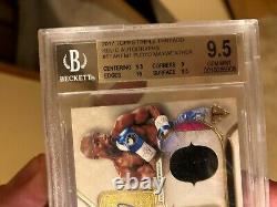 2017 Topps Triple Threads Floyd Mayweather Relic Autograph Bgs 9.5 10 Auto 01/18