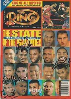Arturo Gatti, Floyd Mayweather, Reid, Vargas Autographed Boxing Ring Magazine
