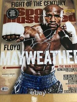 Autographed Floyd Mayweather Jr 11x14 photo Beckett signed sticker only