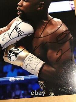 Autographed Floyd Mayweather Jr 8x10 vs Conor Mcgregor Beckett Certified Signed