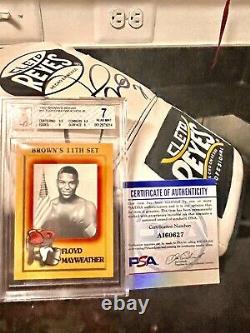 BGS 7 Psa 8-9 1997 Brown's Boxing Floyd Mayweather Jr -ROOKIE RC #51 GOAT &