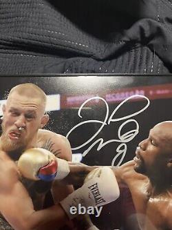 Beckett Floyd Mayweather Jr Boxing Auto 11x14 Autograph Pic Conor Mcgregor