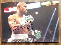 Boxing FLOYD MAYWEATHER JR. Authentic Autographed Signed 8.2 x 11.7 Color Photo