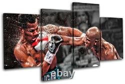 Boxing Floyd Mayweather Sports MULTI CANVAS WALL ART Picture Print VA