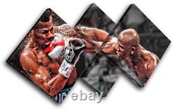 Boxing Floyd Mayweather Sports MULTI CANVAS WALL ART Picture Print VA