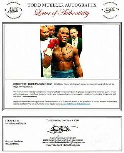Boxing Legend Floyd Mayweather Jr Signed 8X10 Color Photo COA