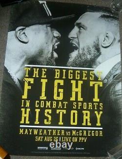 CONOR MCGREGOR VS FLOYD MAYWEATHER Biggest Fight in History Poster 18x24 MMA UFC