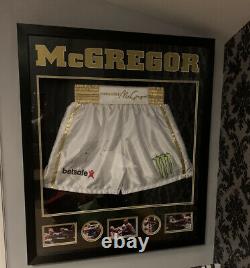 Conor McGregor Signed Boxing Trunks V Floyd Mayweather UFC MAYWEATHER KHABIB
