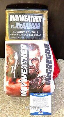 Conor Mcgregor Signed Official L. E. Boxing Glove Floyd Mayweather Jr Ufc Bas