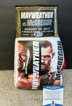 Conor Mcgregor Signed Official L. E. Boxing Glove Floyd Mayweather Jr Ufc Bas