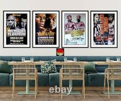 FLOYD MAYWEATHER 4 Original 36in x 24in CCTV Boxing Fight Posters 30D