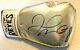 Floyd Mayweather Jr. Autographed Gold Everlast Boxing Glove Beckett Witnessed