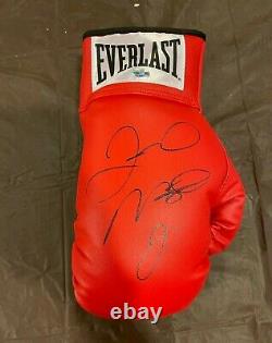 FLOYD MAYWEATHER JR. AUTOGRAPHED SIGNED RED EVERLAST BOXING GLOVE RH withCOA