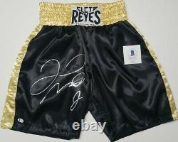 FLOYD MAYWEATHER JR. Autographed CLETO REYES Boxing Trunks. BECKETT WITNESSED