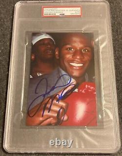 FLOYD MAYWEATHER JR. Autographed Signed Candid 4x6 Photo PSA DNA Encapsulated