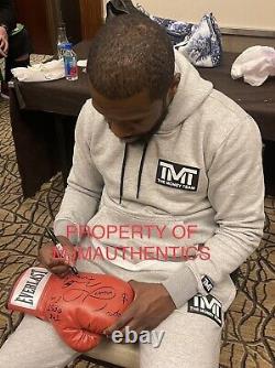 FLOYD MAYWEATHER JR SIGNED EVERLAST BOXING GLOVE With PROOF BAS WITNESS COA