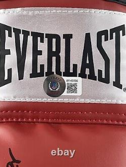 FLOYD MAYWEATHER JR SIGNED EVERLAST BOXING GLOVE With PROOF BAS WITNESS COA