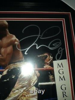FLOYD MAYWEATHER JR. SIGNED FRAMED 16x 20 VS MANNY PACQUIAO WITH JSA COA