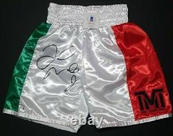 FLOYD MAYWEATHER JR. Signed Autographed BOXING TRUNKS TMT. BECKETT WITNESSED