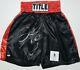 Floyd Mayweather Jr. Signed Autographed Tittle Boxing Trunks. Beckett Witnessed