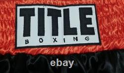 FLOYD MAYWEATHER JR. Signed Autographed TITTLE BOXING Trunks. BECKETT WITNESSED