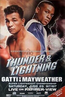 FLOYD MAYWEATHER JR vs. ARTURO GATTI Original HBO PPV Boxing Fight Poster 30D