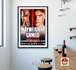 FLOYD MAYWEATHER JR vs. CANELO ALVAREZ Original CCTV Boxing Fight Poster 30D