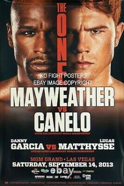 FLOYD MAYWEATHER JR vs. CANELO ALVAREZ Original MGM Onsite Boxing Fight Poster