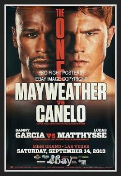 FLOYD MAYWEATHER JR vs. CANELO ALVAREZ Original MGM Onsite Boxing Fight Poster