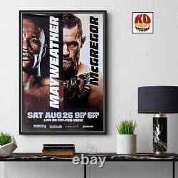 FLOYD MAYWEATHER JR vs. CONOR McGREGOR Original CCTV PPV Boxing Poster 30D