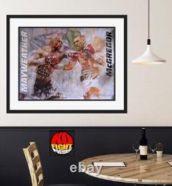 FLOYD MAYWEATHER JR vs. CONOR McGREGOR Original Onsite Boxing Art Poster 30D
