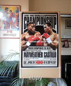 FLOYD MAYWEATHER JR vs. JOSE LUIS CASTILLO (1) Original HBO Boxing Poster 30D
