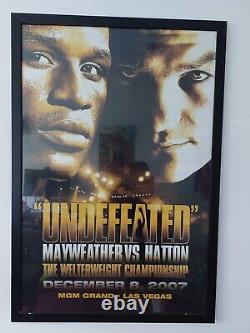 FLOYD MAYWEATHER JR vs. RICKY HATTON Original Boxing Fight Poster- full size