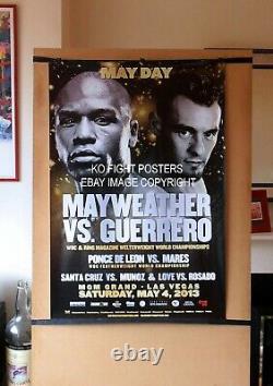 FLOYD MAYWEATHER JR vs. ROBERT GUERRERO Original Onsite Boxing Fight Poster 30