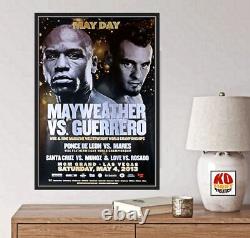 FLOYD MAYWEATHER JR vs. ROBERT GUERRERO Original Onsite Boxing Poster 30D