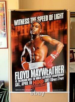 FLOYD MAYWEATHER JR vs. VICTORIANO SOSA Original HBO CCTV Boxing Poster 10D