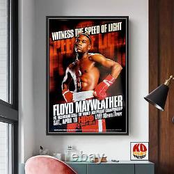 FLOYD MAYWEATHER JR vs. VICTORIANO SOSA Original HBO CCTV Boxing Poster 30D